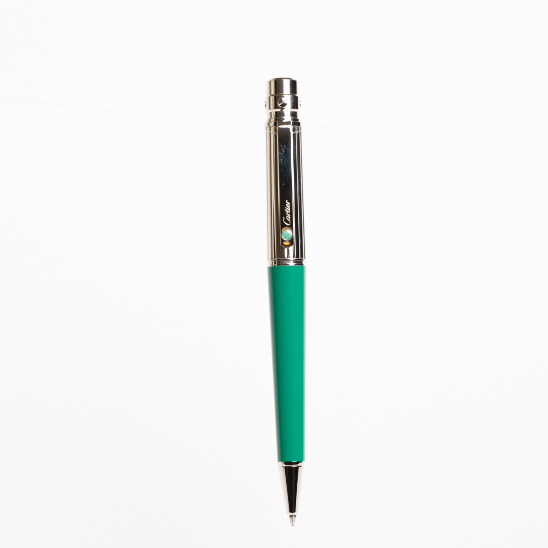 Cartier Santos Jumbo Pen Green